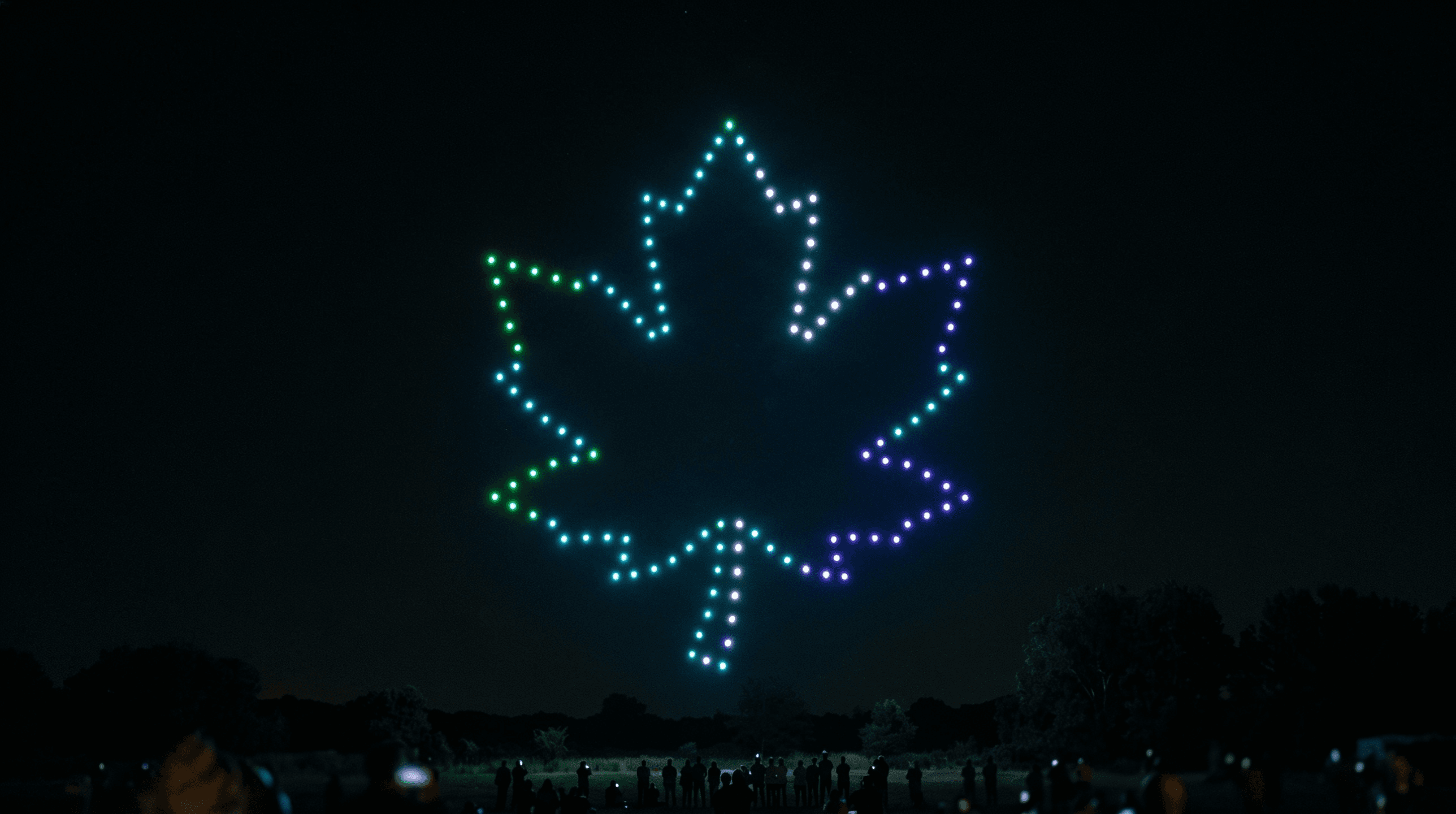Drone light shows are the most sustainable alternative to fireworks.
